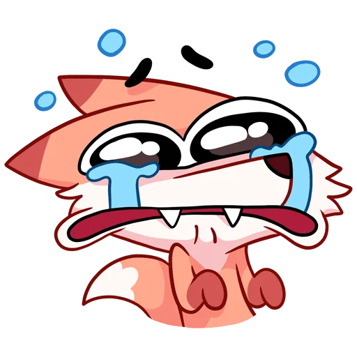 😭 Стикер «Хитрый рыжий лис Ливси — набор из вк но без надписей» для Telegram