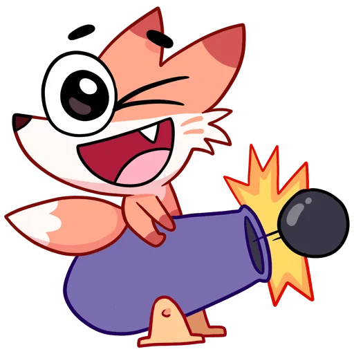 🔥 Стикер «Хитрый рыжий лис Ливси — набор из вк но без надписей» для Telegram