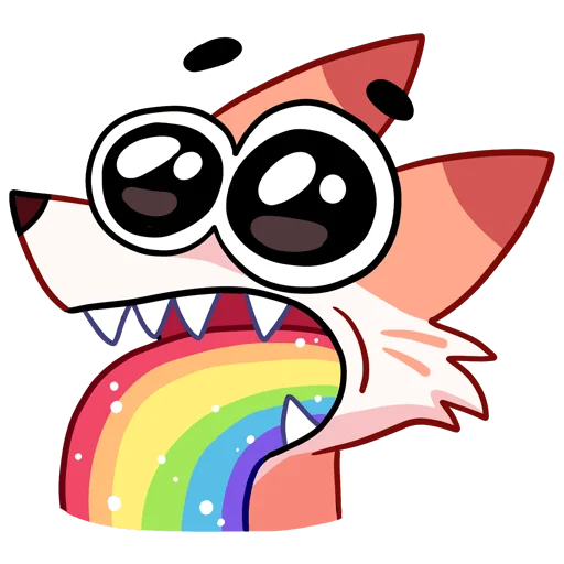 🤩 Стикер «Хитрый рыжий лис Ливси — набор из вк но без надписей» для Telegram