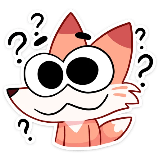 ❓ Стикер «Ливси — хитрый рыжий лис.» для Telegram