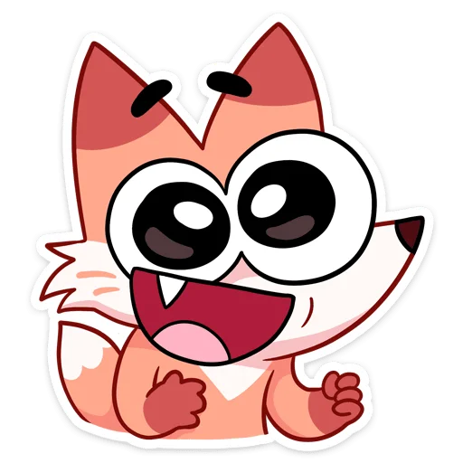 😀 Стикер «Ливси — хитрый рыжий лис.» для Telegram