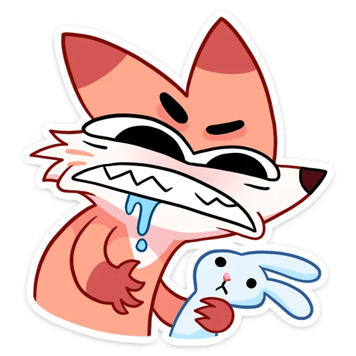 😠 Стикер «Ливси — хитрый рыжий лис.» для Telegram