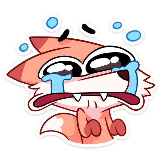 😭 Стикер «Ливси — хитрый рыжий лис.» для Telegram