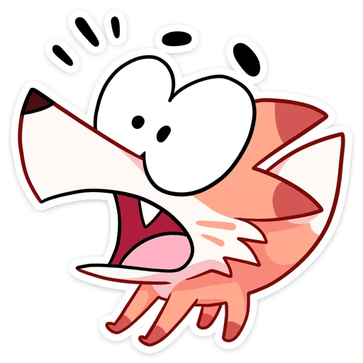 😳 Стикер «Ливси — хитрый рыжий лис.» для Telegram