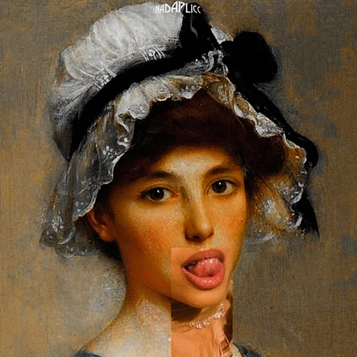 😛 Стикер «LIZA Mona» для Telegram