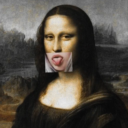 😝 Стикер «LIZA Mona» для Telegram