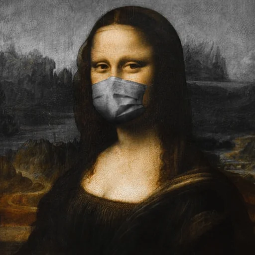 😷 Стикер «LIZA Mona» для Telegram