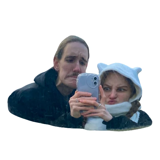 ❄️ Стикер «Лизка и Глебикс» для Telegram