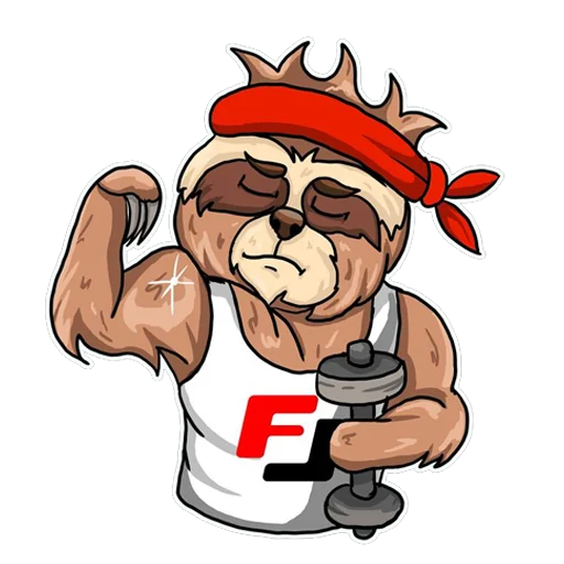 💪 Стикер «Loft Fitness» для Telegram
