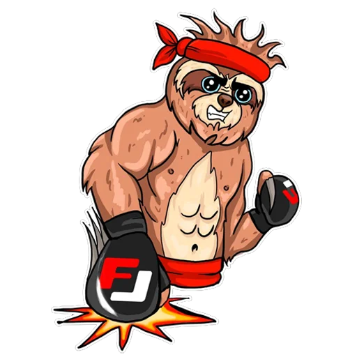 👊 Стикер «Loft Fitness» для Telegram
