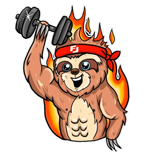 🌞 Стикер «Loft Fitness» для Telegram