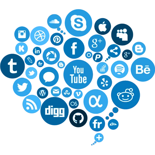 🌐 Стикер «Social Media» для Telegram