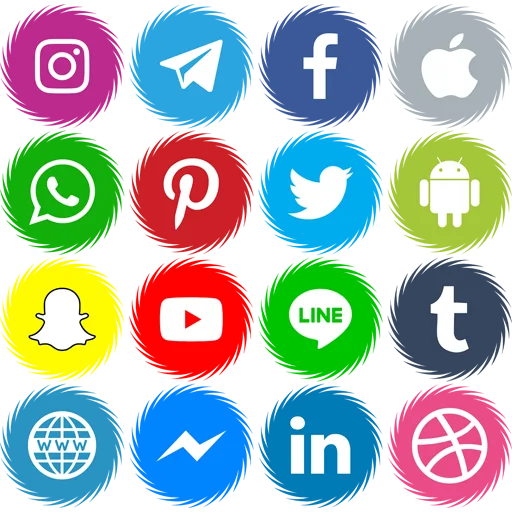 🌐 Стикер «Social Media» для Telegram