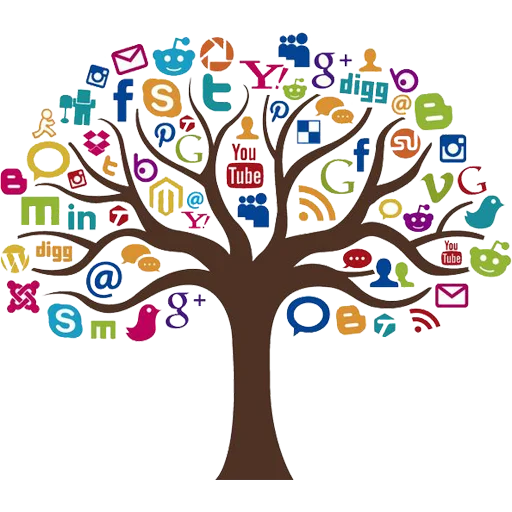 🌐 Стикер «Social Media» для Telegram