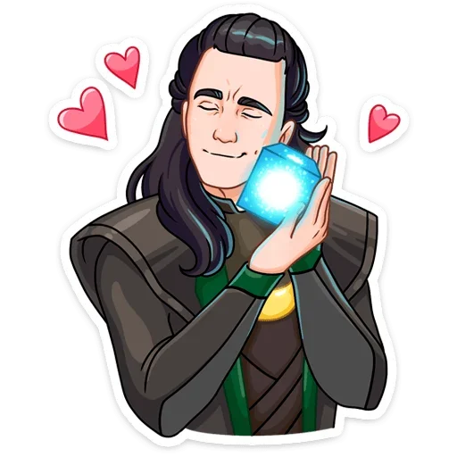 ♥️ Стикер «Где Тор, там и Локи&;» для Telegram
