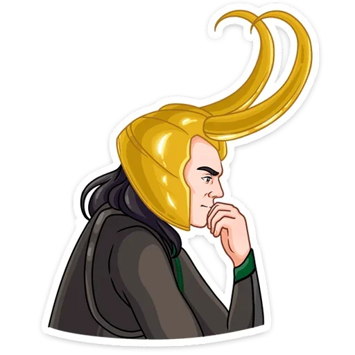 🤔 Стикер «Где Тор, там и Локи&;» для Telegram