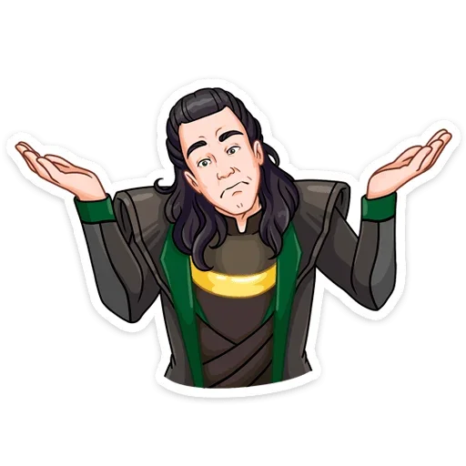 🤷‍♂️ Стикер «Где Тор, там и Локи&;» для Telegram