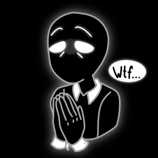 🙏 Стикер «Тени» для Telegram