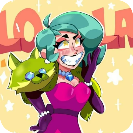 👄 Стикер «Lola Brawl stars» для Telegram
