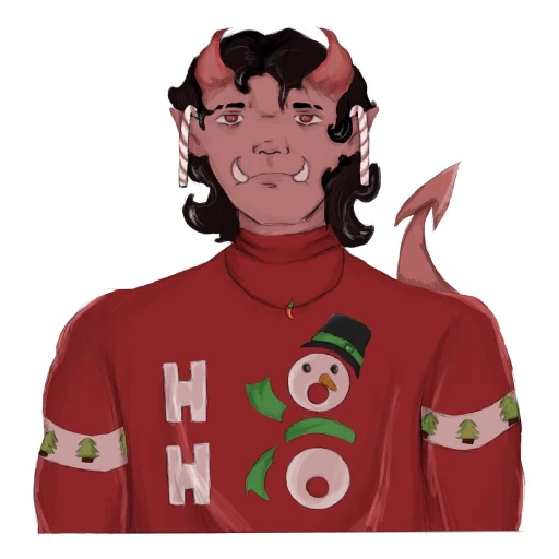 🎄 Стикер «Новогодний коллаб фо» для Telegram
