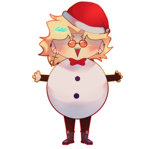 🎄 Стикер «Новогодний коллаб фо» для Telegram