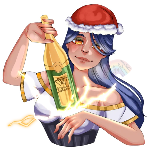 🎄 Стикер «Новогодний коллаб фо» для Telegram