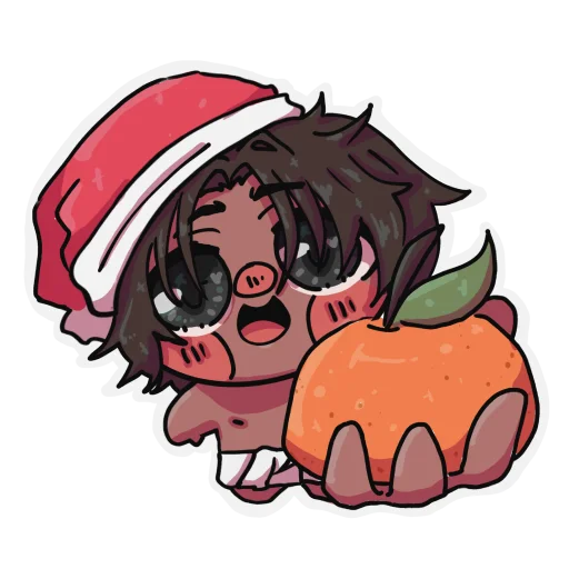 🎄 Стикер «Новогодний коллаб фо» для Telegram