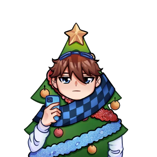 🎄 Стикер «Новогодний коллаб фо» для Telegram