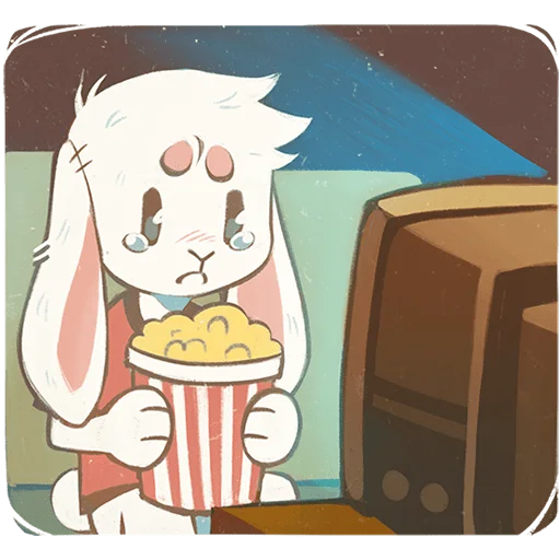 🍿 Стикер «Одиночка Без Текста» для Telegram