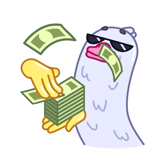 🤑 Стикер «Long Goose» для Telegram