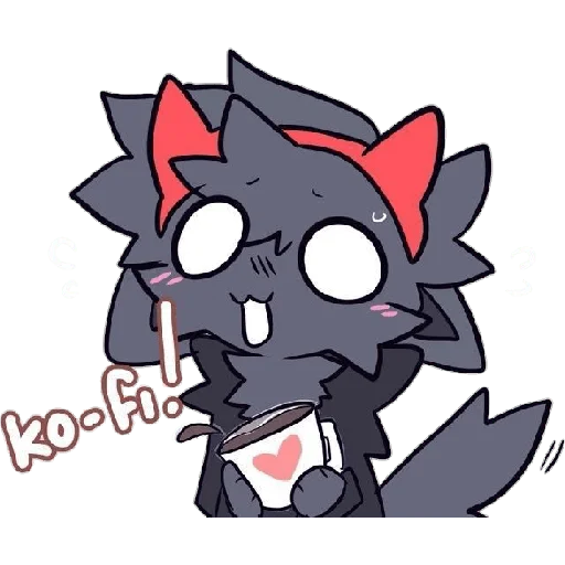 ☕ Стикер «Серый КОТ» для Telegram