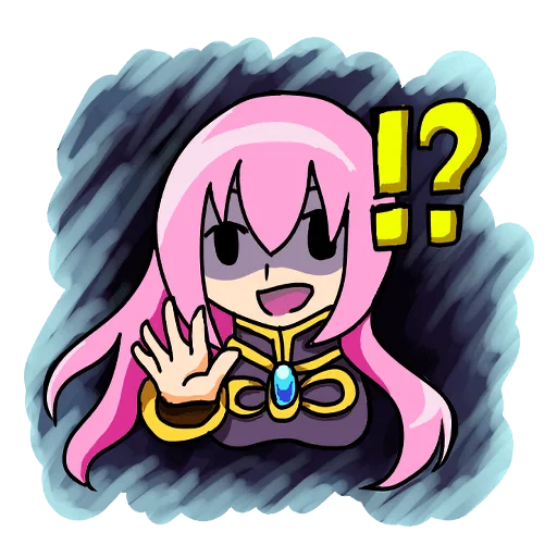 ⁉️ Стикер «Loose MEGURINE LUKA» для Telegram
