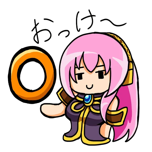 👍 Стикер «Loose MEGURINE LUKA» для Telegram