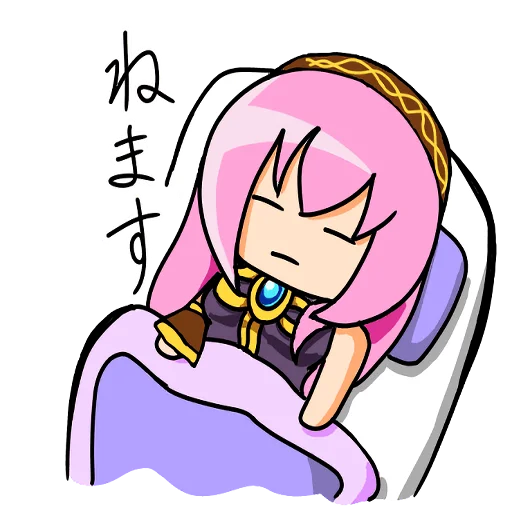 💤 Стикер «Loose MEGURINE LUKA» для Telegram