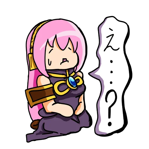 ❓ Стикер «Loose MEGURINE LUKA» для Telegram