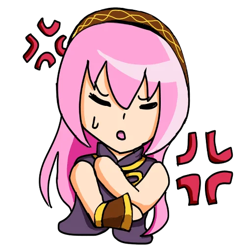 😠 Стикер «Loose MEGURINE LUKA» для Telegram
