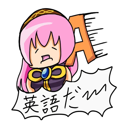 🅰️ Стикер «Loose MEGURINE LUKA» для Telegram