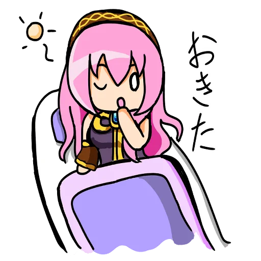 🌅 Стикер «Loose MEGURINE LUKA» для Telegram