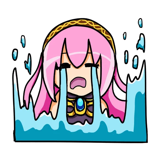😭 Стикер «Loose MEGURINE LUKA» для Telegram
