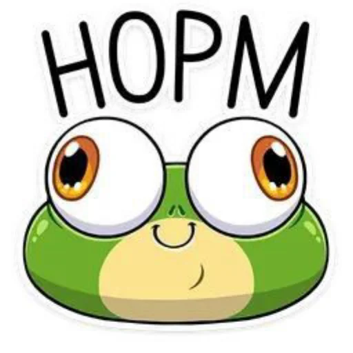 🐦 Стикер «Лягушонок» для Telegram