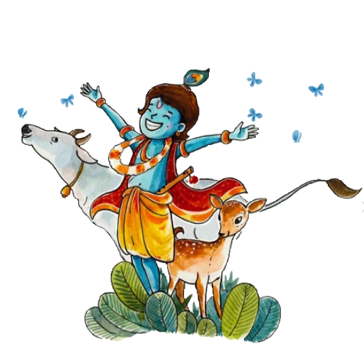 😆 Стикер «Lord Krishna» для Telegram