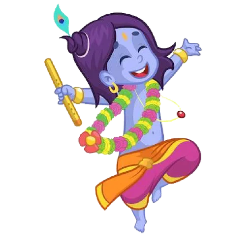 😆 Стикер «Lord Krishna» для Telegram