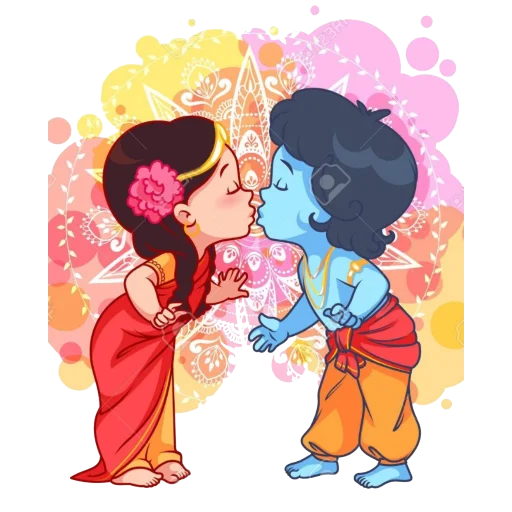 😘 Стикер «Lord Krishna» для Telegram