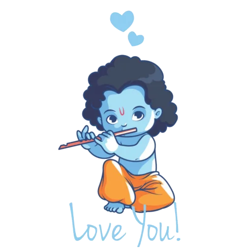 ❤️ Стикер «Lord Krishna» для Telegram