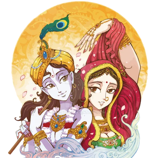 😍 Стикер «Lord Krishna» для Telegram