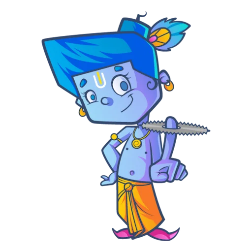 ☝️ Стикер «Lord Krishna» для Telegram