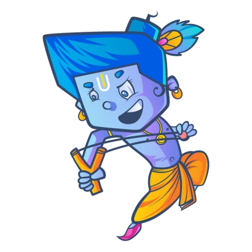😠 Стикер «Lord Krishna» для Telegram