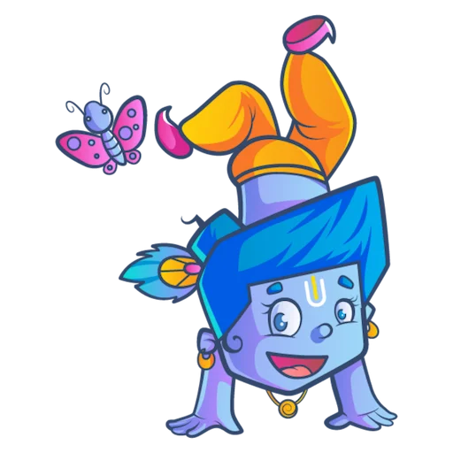 🙃 Стикер «Lord Krishna» для Telegram