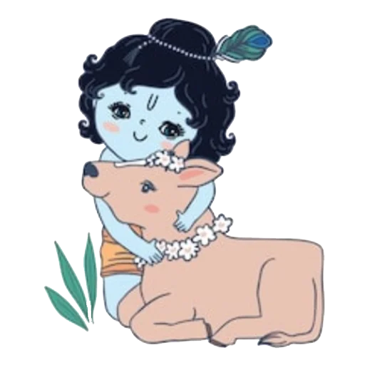 ☺️ Стикер «Lord Krishna» для Telegram