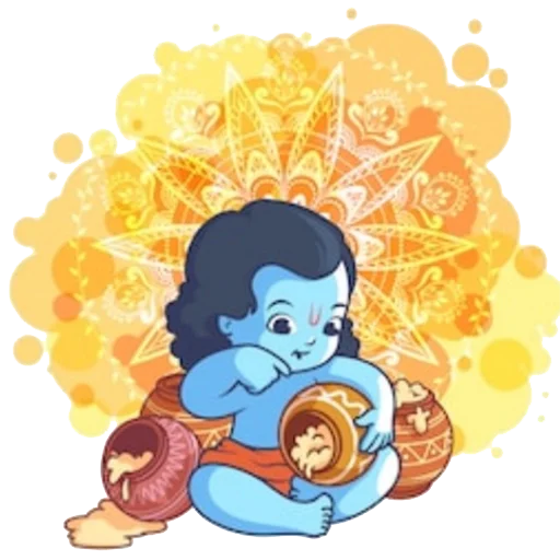 😋 Стикер «Lord Krishna» для Telegram